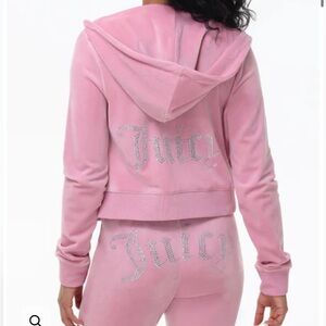 Authentic New set, worn once 
XS top S bottom
OG Big Bling Pink color